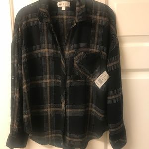 Brand New Cloth & Stone Plaid Shirt
